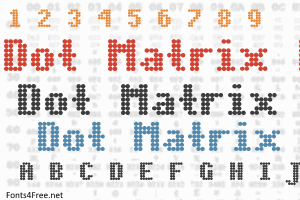 dot matrix font download